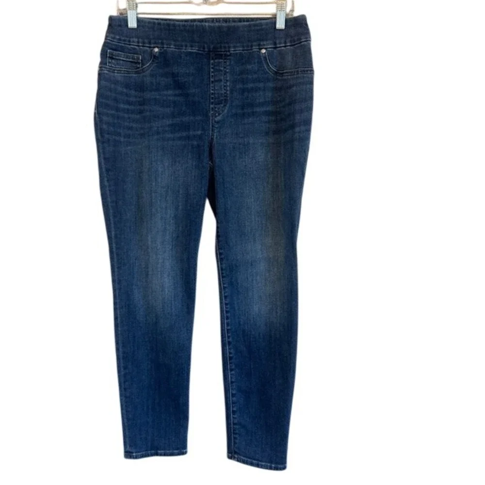 Chico's Women's Pull On Jegging Ankle Denim Blue Stretch‎ Jeans 8